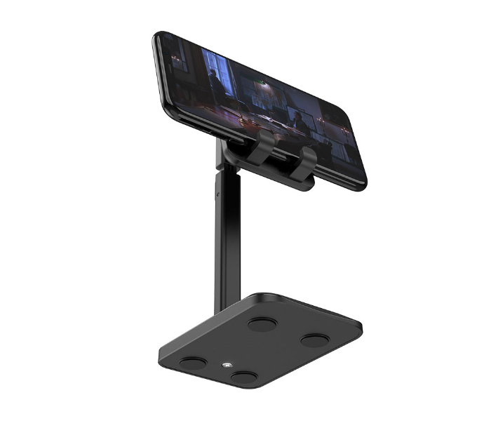 Hoco PH27 Stable Aluminum Alloy Telescopic Holder For 4.7-10 inch Mobile Phones and tablet PC - Black 1 in UAE