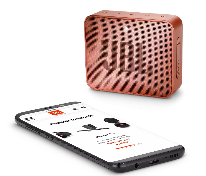 JBL GO 2 Rechargeable Waterproof Bluetooth Speaker -Sunkissed Cinnamon 4 in UAE