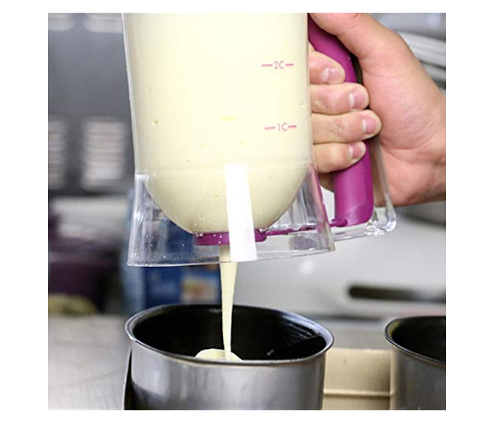 Generic 2409769 Batter Dispenser Cream Seperator Measuring Cup Baking Tools for Cakes Pink 3 in UAE