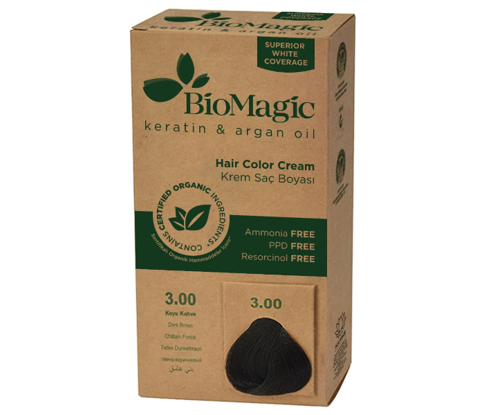 BioMagic 3.00 Hair Color Cream Dark Brown 1 in OMAN