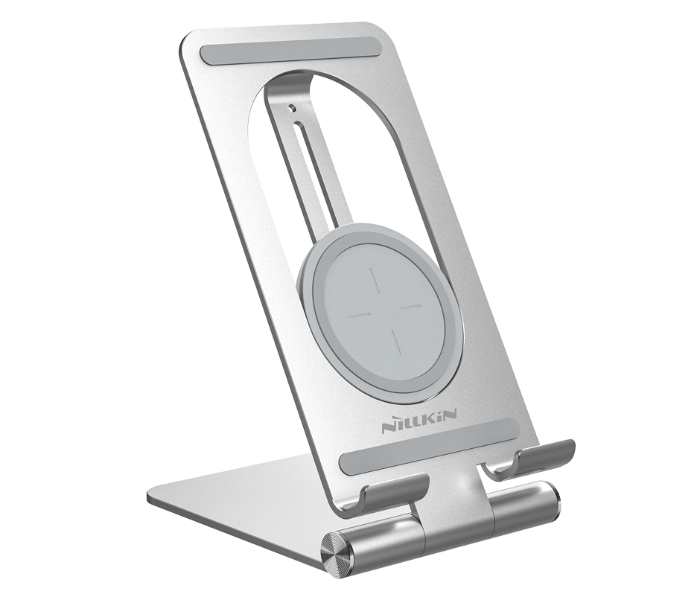 Nillkin NKT01 PowerHold Tablet Wireless Charging Stand - Silver 1 in UAE