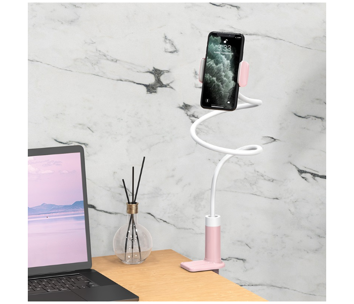Hoco PH23 Balu Phone Stand Mobile Holder for 4.5-6.5 inch Mobile Phones -Pink 5 in UAE
