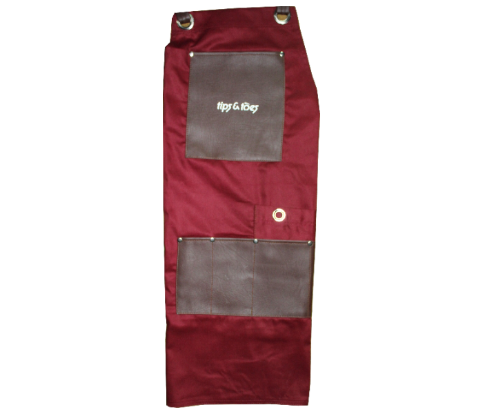 Tips - Toes TT751 Barber PU Leather Aprons Maroon 3 in UAE