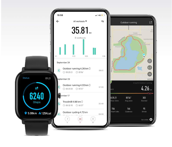 Amazfit GTS Smart Watch - Black 4 in OMAN