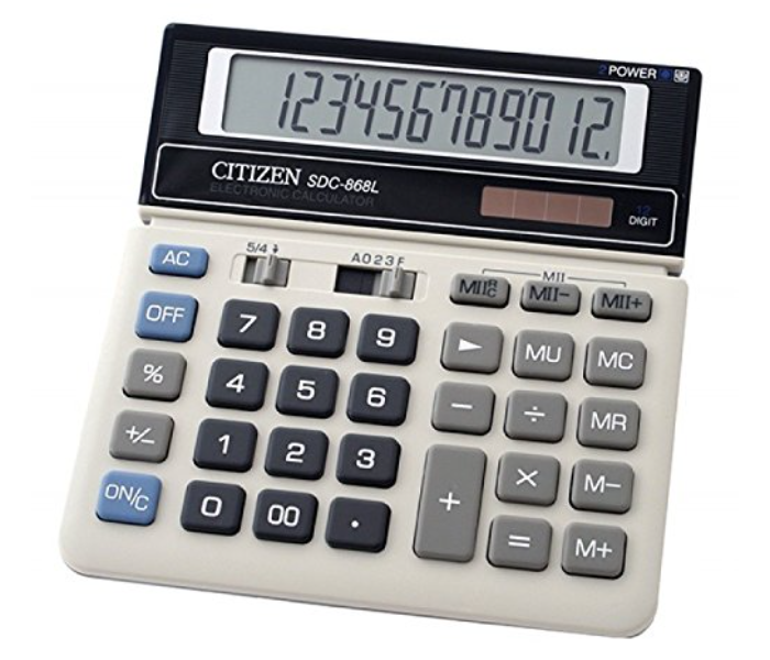 Citizen CTZ SDC 9010 10 Digit Basic Calculator White 1 in UAE