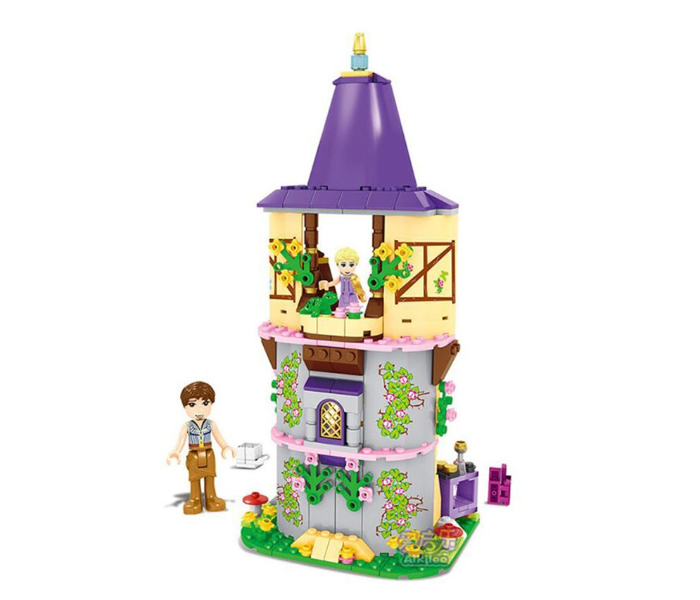 Generic 2202174 Cinderella Castle Carriage Princess Series Rapunzel Tower Building Blocks 1 in UAE
