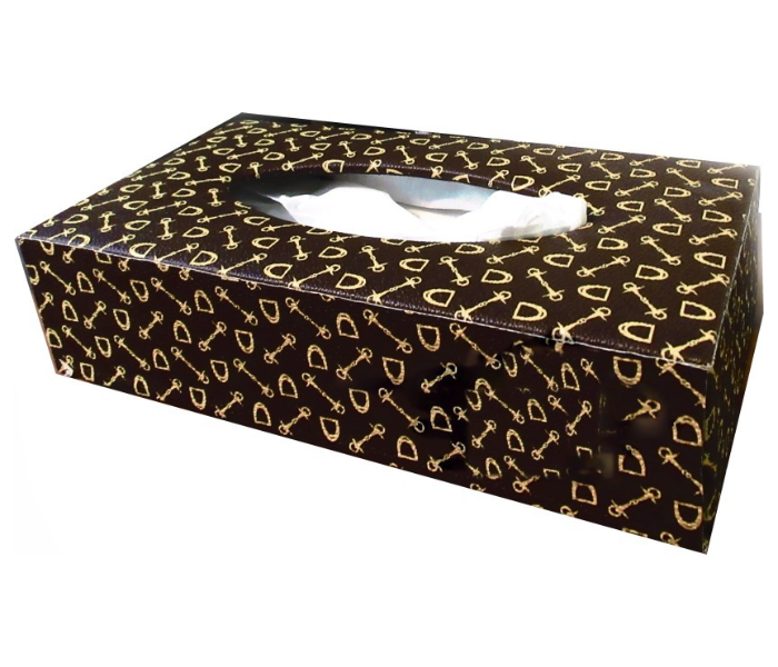 AX Leather Car Dash board Tissue Box Holder With Paper Napkin Seat For Office & Car 1 in OMAN