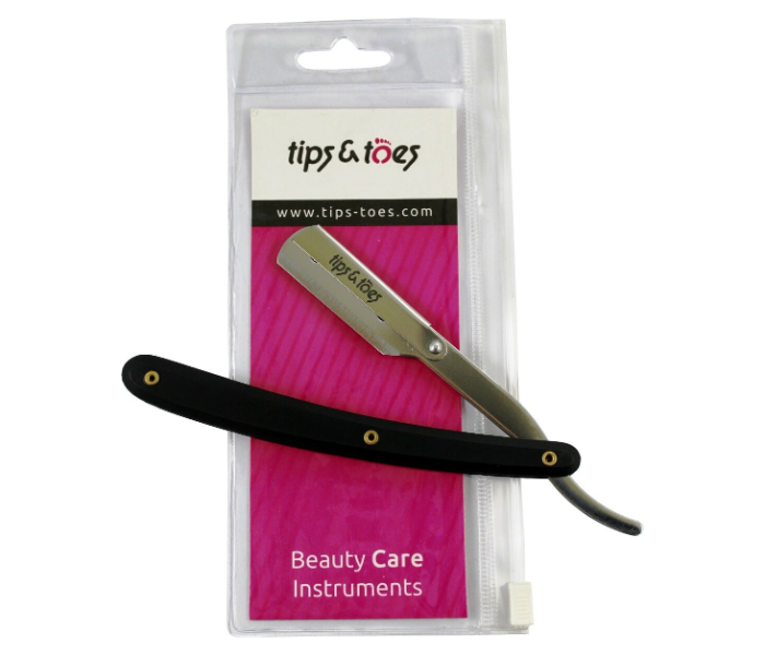 Tips - Toes TT730 Professional Straight Edge Barber Razor - Yellow and Black 3 in UAE