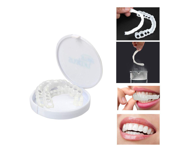 Braces Instant Fake Teeth Smile Serrated Denture Comfort Fix - White 1 in UAE