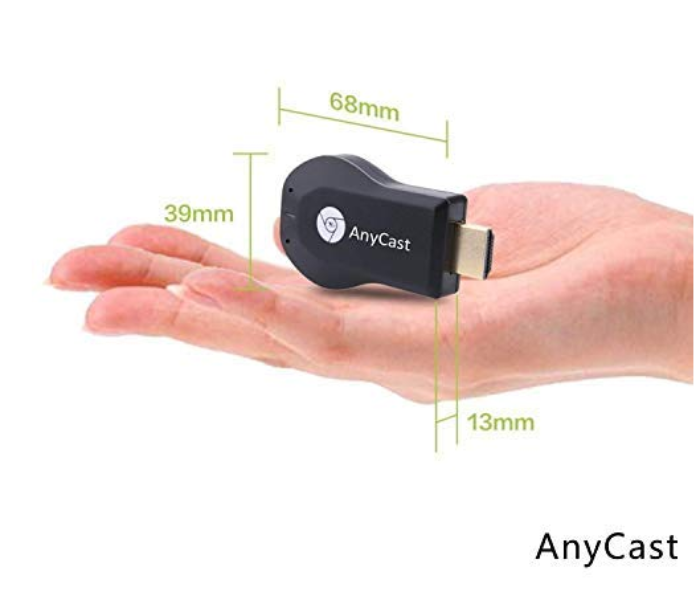 Anycast Wireless WiFi 1080P HDMI Display TV Dongle Receiver - Black 3 in UAE