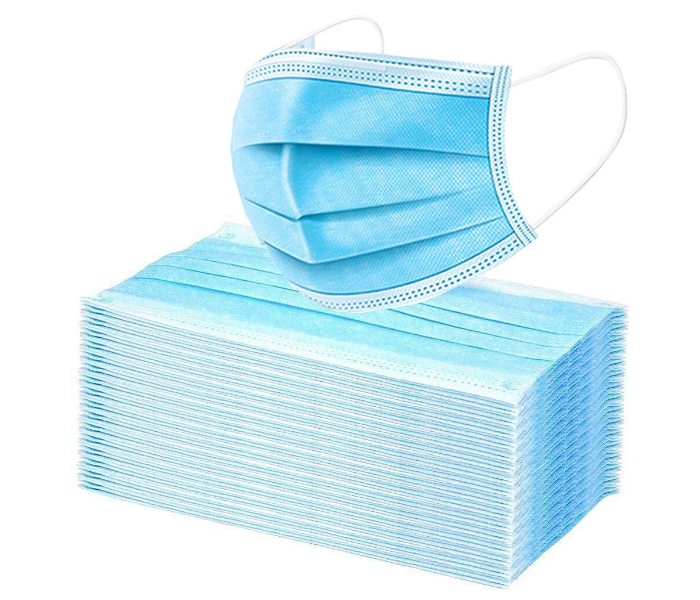 Generics 50 PCS 3-Ply Breathable and Comfortable Filter Safety Disposable Face Masks For Home and Office 1 in UAE
