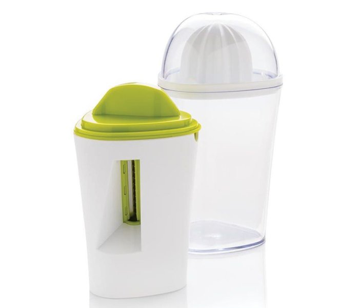 Generic 2233681 4-In-1 Multipurpose Vegetables Spiral Slicer With Juicer White and green 1 in UAE