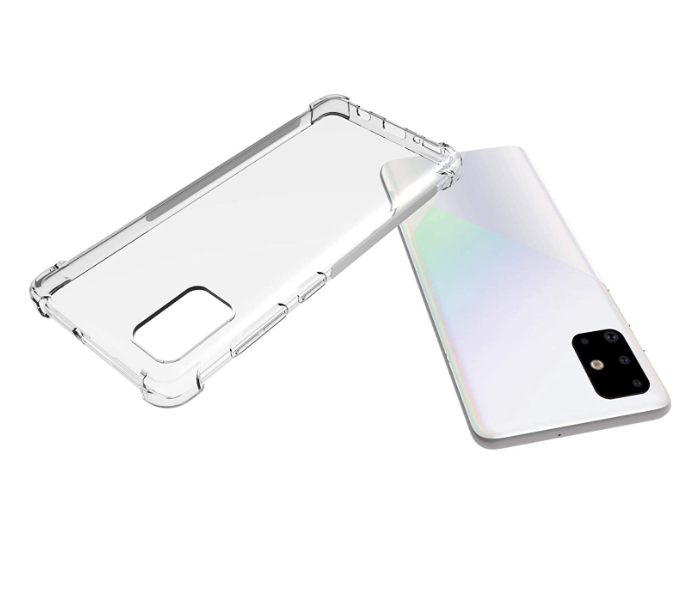 Generics AB02 MB Hybrid PC Hard Panel TPU Bumper Anti-Scratch Shockproof Case For Samsung Galaxy A71 - Transparent 2 in UAE