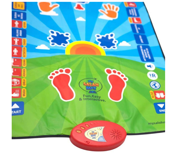 Smart Educational Prayer Mat for Kids, Prayer Rug Electronic Islamic Prayer Mat with Worship Step Guide for Kids Toddlers ＆ Kid Ramadan Gifts 110 x 70cm 4 in OMAN