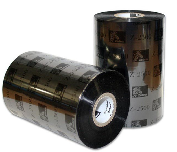 Zebra 2300 110mm X 74m Wax Ribbon For Desktop Printers Black 1 in UAE