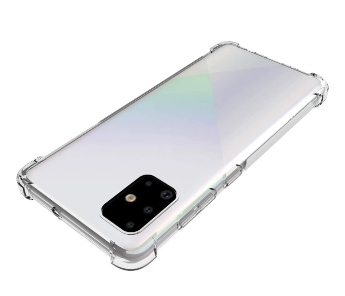 Generics AB02 MB Hybrid PC Hard Panel TPU Bumper Anti-Scratch Shockproof Case For Samsung Galaxy A71 - Transparent 3 in UAE