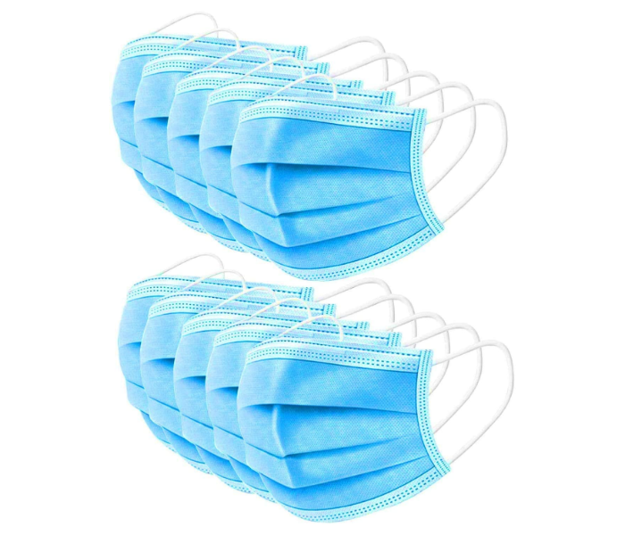 Generics 50 PCS 3-Ply Breathable and Comfortable Filter Safety Disposable Face Masks For Home and Office 2 in UAE