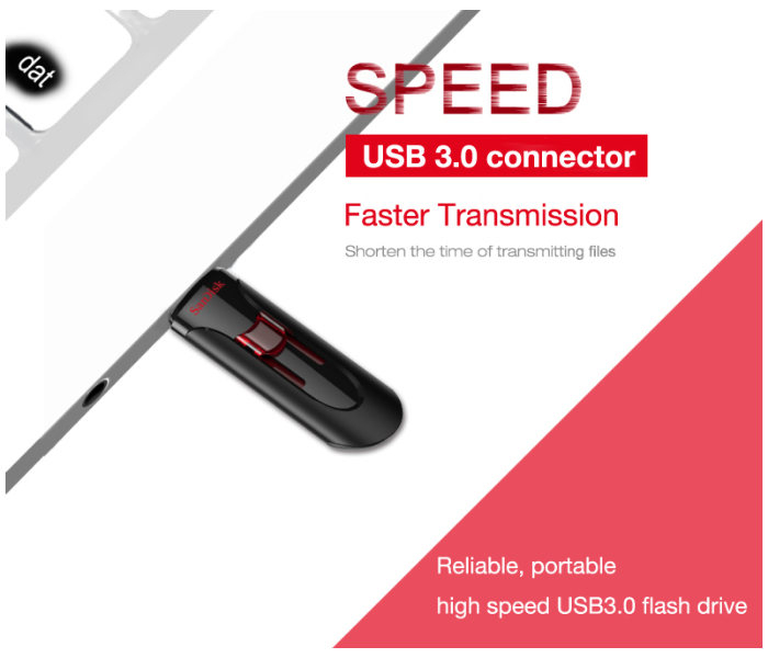 SanDisk 32GB Cruzer Glide USB 3.0 Flash Drive - Black 3 in UAE