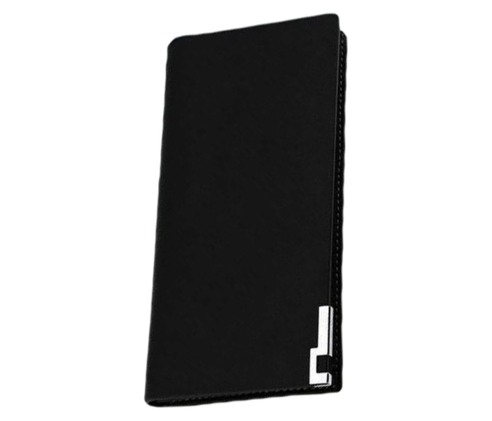 Leather Paragraph Wallet for Men - Black 1 in UAE