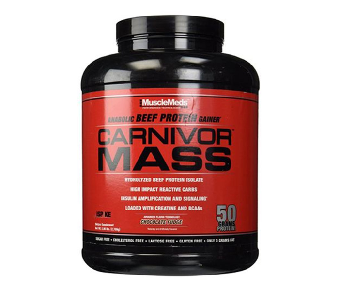Musclemeds 6 lbs Carnivor Mass Anabolic Beef Protein Gainer - Chocolate 1 in UAE