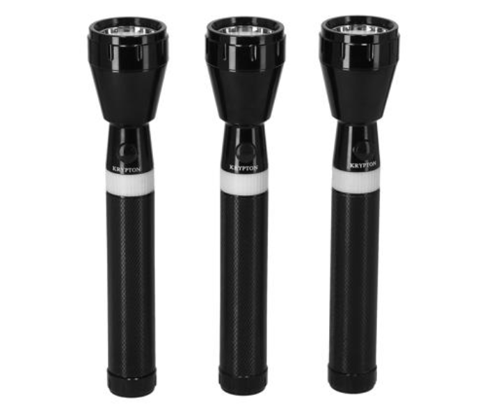 Krypton KNFL5140 Rechargeable Flash Light 3 in 1 Combo Black 1 in OMAN