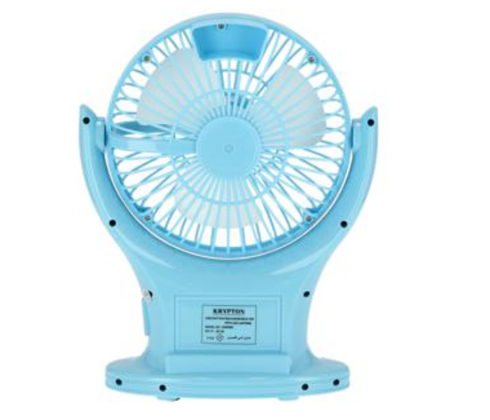 Krypton KNF6061 Rechargeable Fan with LED Lantern 4 in OMAN