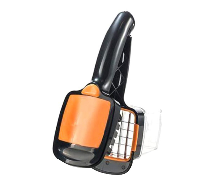 Generic 4 In 1 Vegetable Chopper Black and Orange 1 in UAE