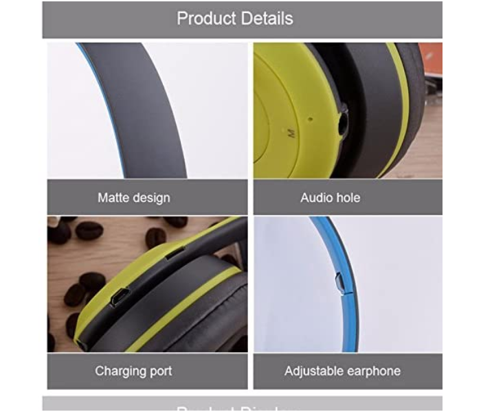 Generics P47 Wireless Bluetooth Foldable Headset - Blue 2 in UAE