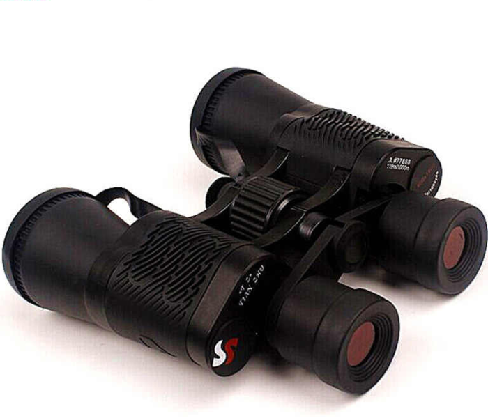 Zoom Prisms Binoculars Multi- Coated lens HD Optical Compact Day Night Vision - Black 2 in UAE