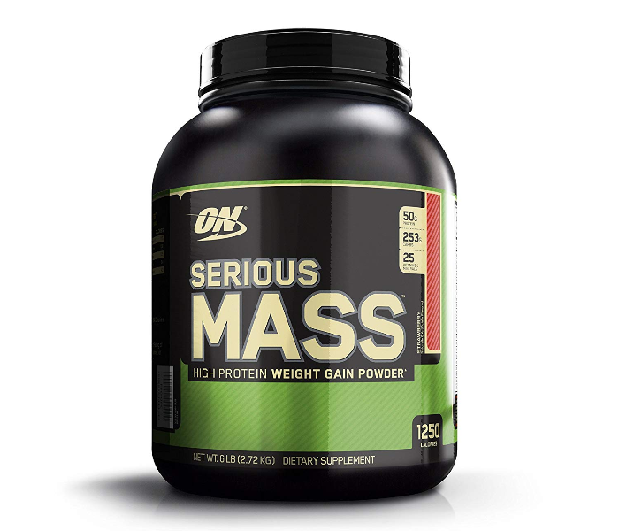 Optimum Nutrition Serious Mass - Strawberry 1 in UAE