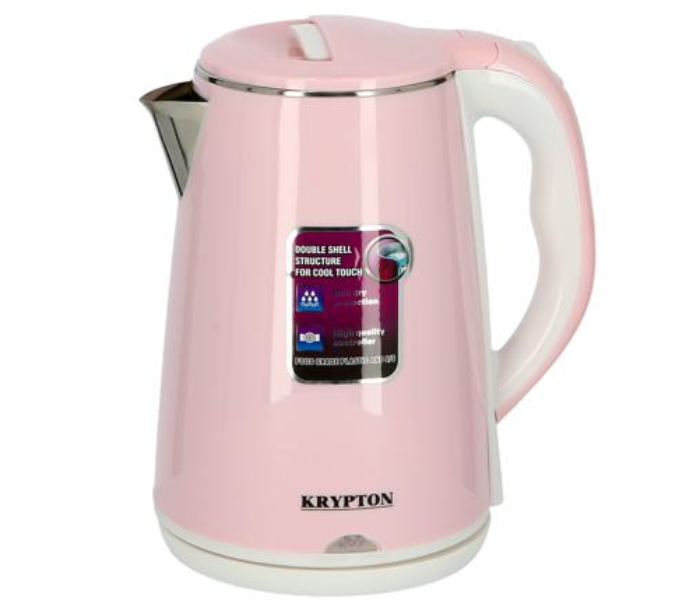 Krypton KNK6062 1.8 Liter Stainless Steel Double Layer Electric Kettle 1 in UAE