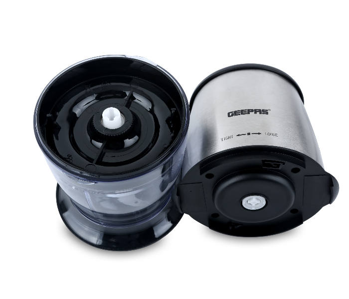 Geepas GC9896 550ml Double Blade Stainless Steel Chopper- Black and Silver 3 in UAE