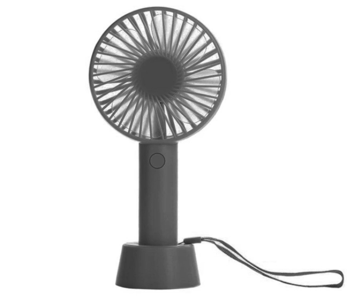 Zooni Rechargeable USB Mini Desktop Fan With Lanyard - Black 1 in OMAN
