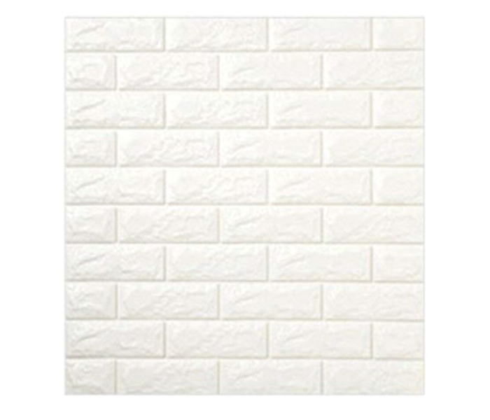 10 Piece 3D Foam Bricks Wallpaper Set - White 1 in UAE
