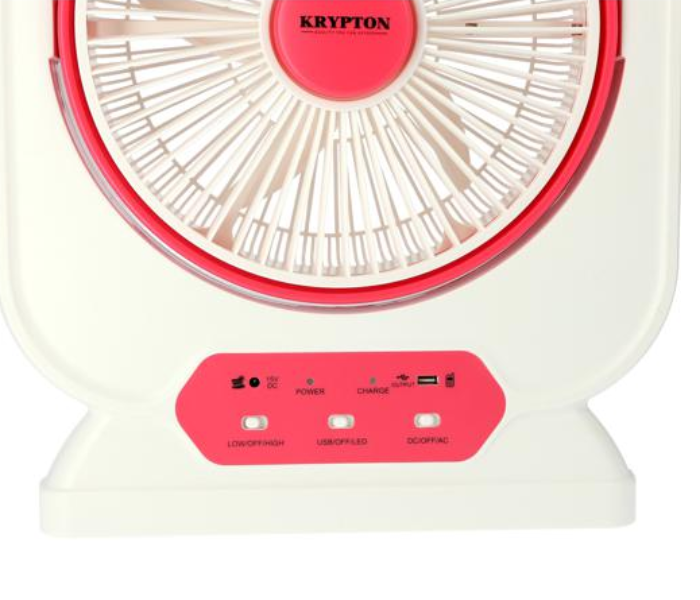 Krypton KNF111 12” Rechargeable Box Fan White 5 in UAE