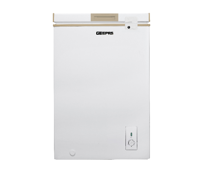 Geepas GCF1206WAH 120 Litre Chest Freezer with 1 Pieces Food Basket - White 1 in UAE