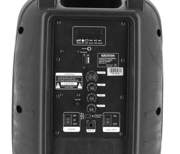 Krypton KNMS5035 Portable and Rechargeable Speaker with Mic 3 in UAE