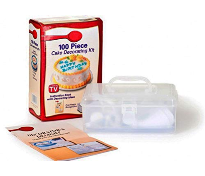 Generics 100-Piece Cake Decorating Kit With Storage Case 1 in UAE