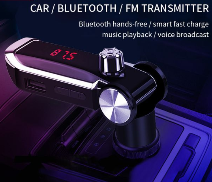 Earldom ETM39 Wireless FM and 3.1A Fast Charge Car Kit - Black 3 in UAE