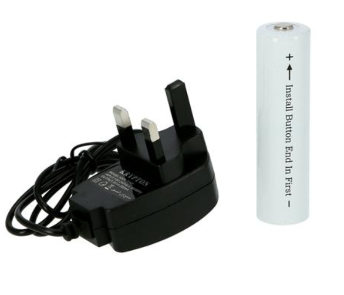 Krypton KNFL5140 Rechargeable Flash Light 3 in 1 Combo Black 4 in OMAN