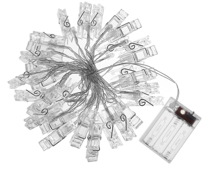 Photo LED Clip 20 x 8 x 4cm Fairy String Light - White 1 in UAE