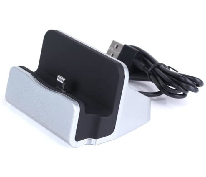 Generics Lightning iPhone USB Charging Dock Station For Apple Devices - Silver 2 in UAE