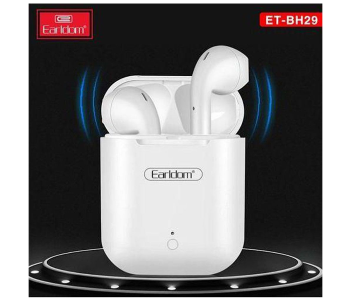 Earldom ETBH16 Wireless Bluetooth Headsets with Charging Case - White 1 in UAE