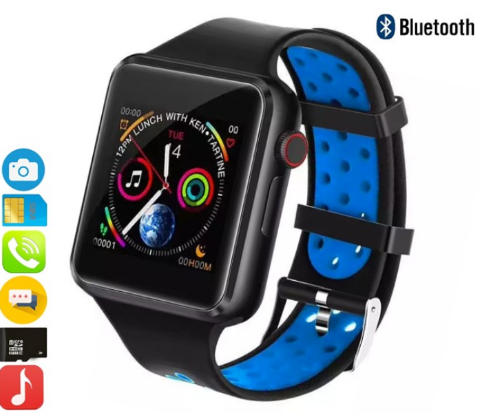 ZEN C-5 Mobile Smart Watch with Memory and Sim Card Slot -Blue 1 in UAE