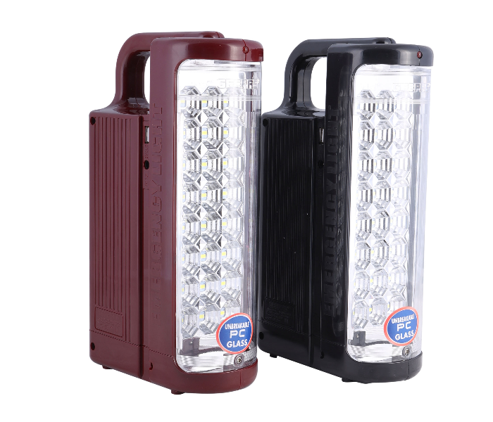 Geepas GE5566 2 in 1 24 Piece Rechargeable LED Emergency Lantern - Black and Purple 3 in KSA