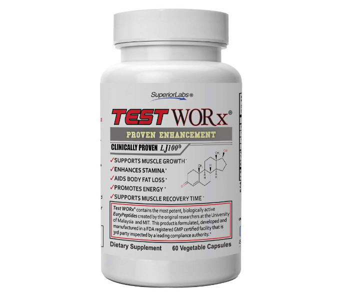 Superior Labs Test Worx Natural Testosterone Booster With Clinically Proven LJ100 1 in UAE