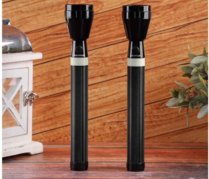 Krypton KNFL5025 2-in-1 Rechargeable LED Flashlight - Black 4 in UAE