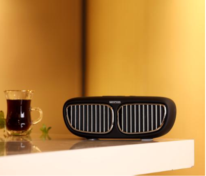 Krypton KNMS6128 Rechargeable Bluetooth Speaker - Black 4 in UAE