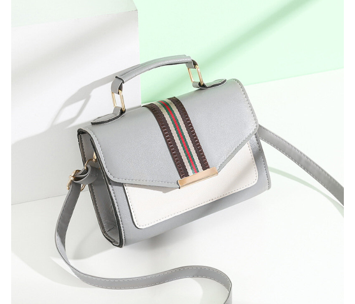 Stylish and Simple One-Shoulder PU Handbag for Women -Grey 1 in UAE