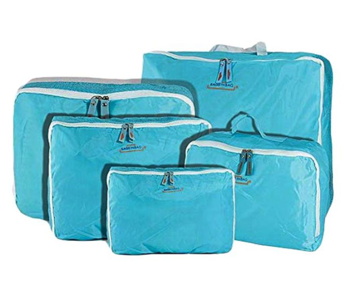 Luggage Travel Organizer Bag 5 Piece Set - Sky Blue 1 in UAE